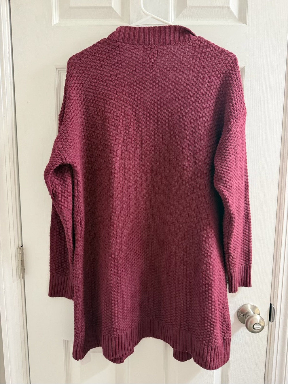 GAP Women's Open-Front Maroon Cardigan Sweater New Tags Medium M - Picture 4 of 4